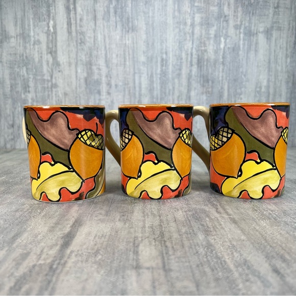 6 Starbucks Coffee Mug Cup Bellini Ciao Italya Hand Made In Italy Acorn Nuts - Picture 4 of 16